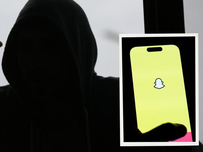 16:9 Split of generic robber and Snapchat loading on phone
