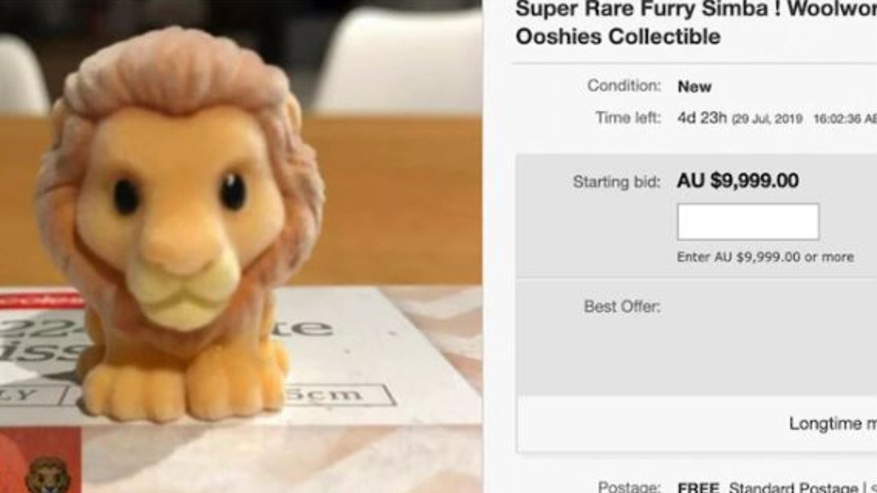 The rare furry toy was reportedly fetching a massive price online. Picture: eBay