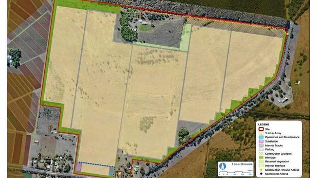 UNDER CONSTRUCTION: The plans for the proposed Kingaroy Solar Farm. Picture: Contributed