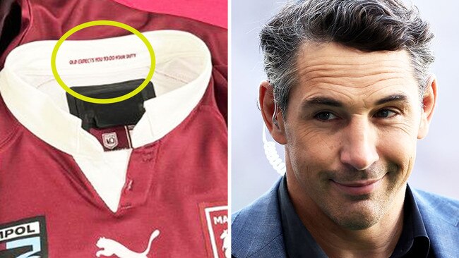 This jersey detail proves Queensland gets Origin. Pic: Getty