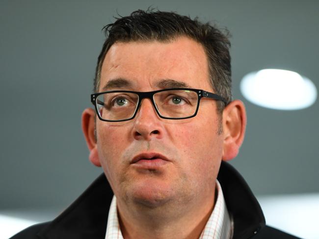 Victorian Emergency Management Commissioner Andrew Crisp speaks to the media during a press conference at the State Control Centre in Melbourne, Thursday, January 9, 2020. Daniel Andrews has provided an update on the East Gippsland Bushfires. (AAP Image/James Ross) NO ARCHIVIN