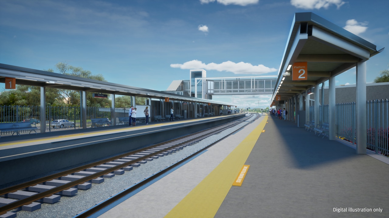 First look at the final design for new train station in Merrimac. Picture: Supplied