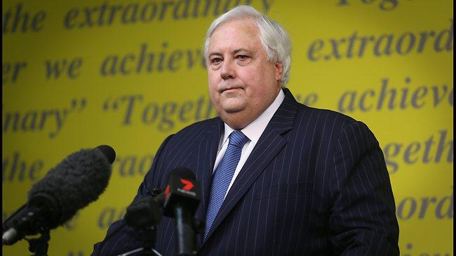 Businessman Clive Palmer has been told by the Newman government to put up or shut up. Picture: Jamie Hanson