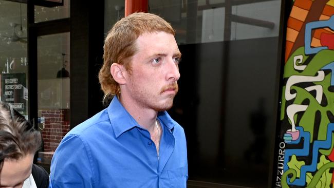 Bradley Justin Staude who is charged with criminal neglect of a 20-month-old child who ingested the drug GHB, pictured at the Adelaide District Court. Picture: NCA NewsWire