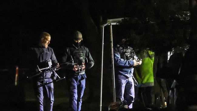 Special operations police arrested Christopher Hillman after a dramatic siege in Cranbourne. Picture: Ian Currie