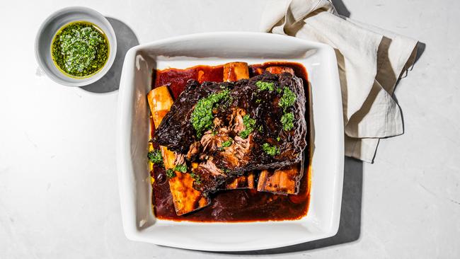 Short ribs and gremolata. Picture: Nikki To