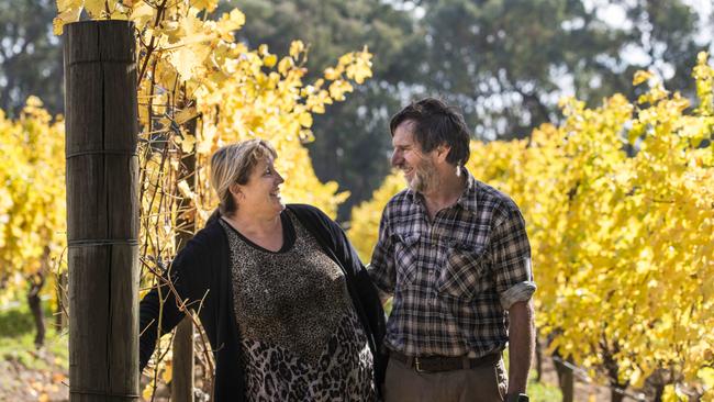 Barry and Jan Moree, Sorrenberg Wines, Beechworth.Photo: DANNIKA BONSER