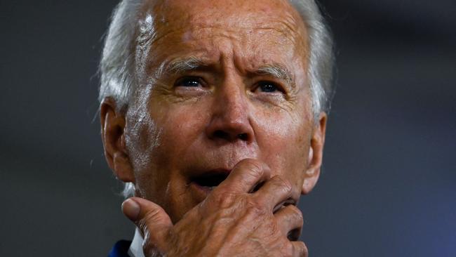 Joe Biden has been stuck in the basement during the COVID-19 pandemic. Picture: Andrew Cabellero-Reynolds/AFP