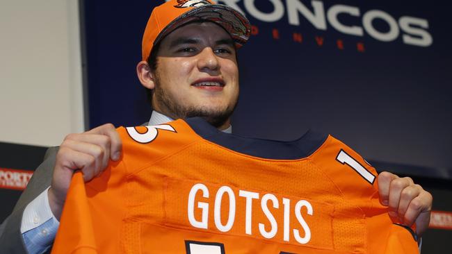 Adam Gotsis, a defensive tackle from Georgia Tech who hails from Australia and was the Denver Broncos' second-round pick in the NFL football draft.