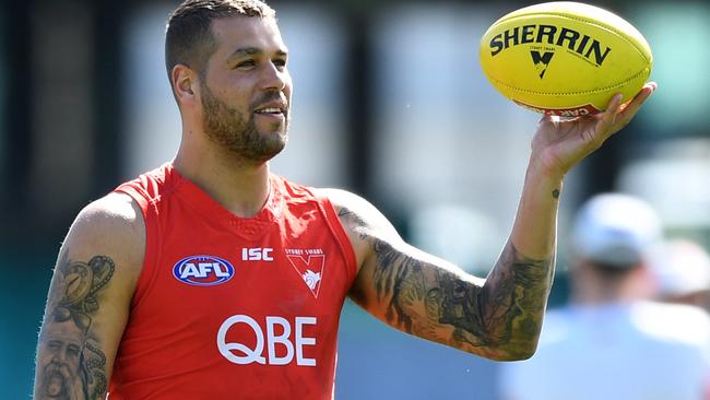 Lance Franklin and his model wife Jesinta Franklin are expected to attend this year’s Brownlow. Picture: AAP Image/David Moir