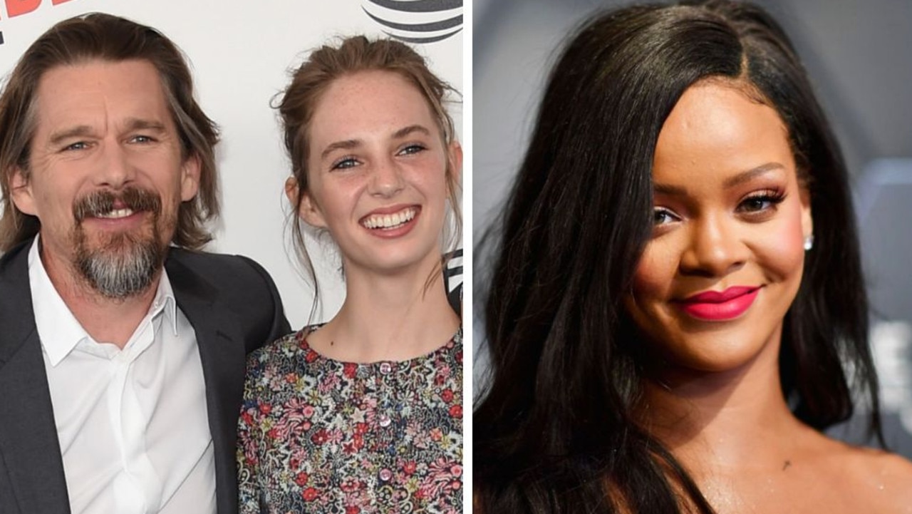 Ethan and Maya Hawke and Rihanna.