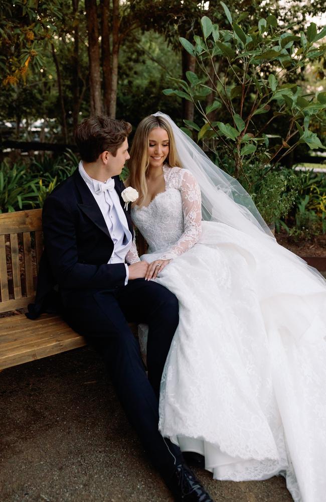 The wedding of Billie Bridger and Angus Higgins. Picture: Cassandra Ladru