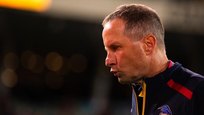 Crows coach Don Pyke says he has to find the right balance between youth and experience. Picture: Daniel Kalisz (Getty).