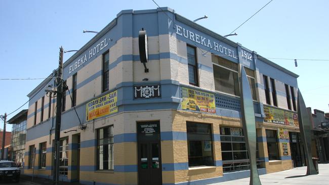 The former Eureka Hotel on Little Malop Street in Geelong.