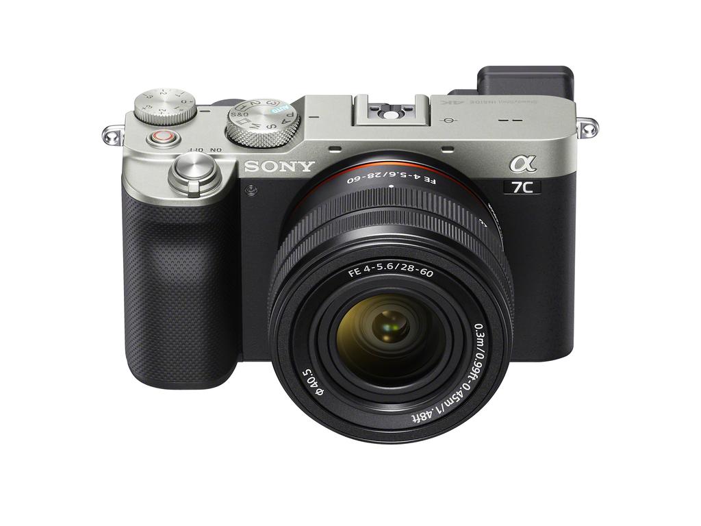 The Sony Alpha 7C is a compact camera with a full-frame sensor.