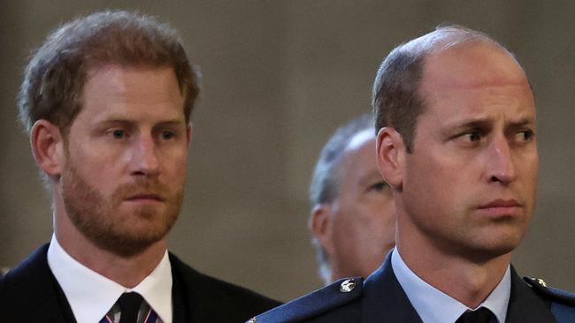 Harry and William’s relationship is extremely strained. Picture: Alkis Konstantinidis/Pool/AFP