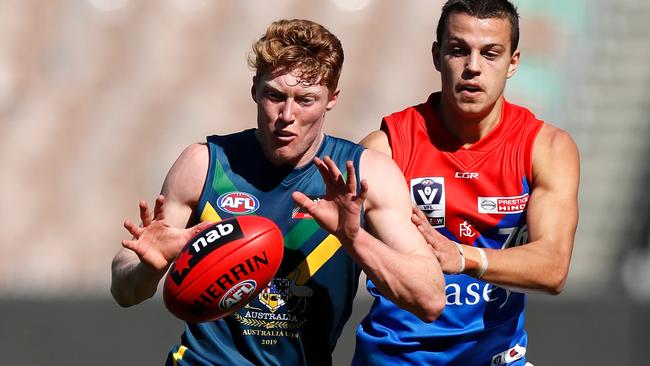 Matt Rowell of the NAB AFL Academy in action 