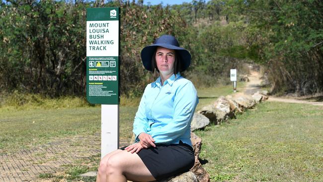 2024: Townsville local Arabella Robinson is urging the council to stick to its word and begin the next stages of development of the Mount Louisa walking tracks. Picture: Shae Beplate.
