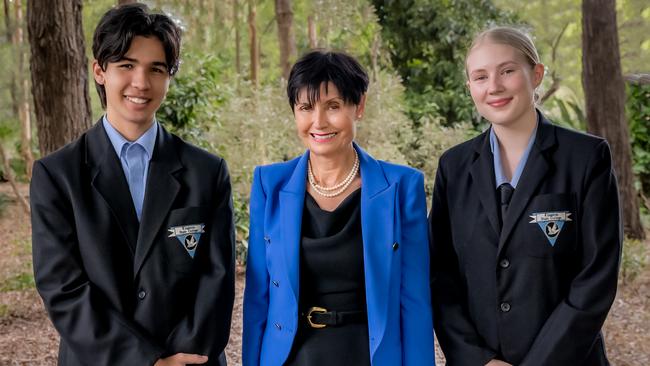 Kingston State College captains Anthony Coleman and Tayla Best. Photo – contributed.