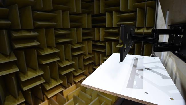 The anechoic chamber inside Samsung's US Audio Lab is designed specifically for TV audio testing.