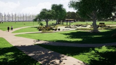 Concept art of the Rushcutters Bay Park Youth Recreation Facility. Image: Woollahra Council.