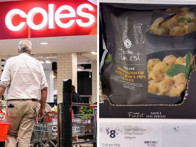 Coles introduces Coles Finest Potato Gnocchi Cacio e Pepe. Picture: Instagram/@nectoriouspapi