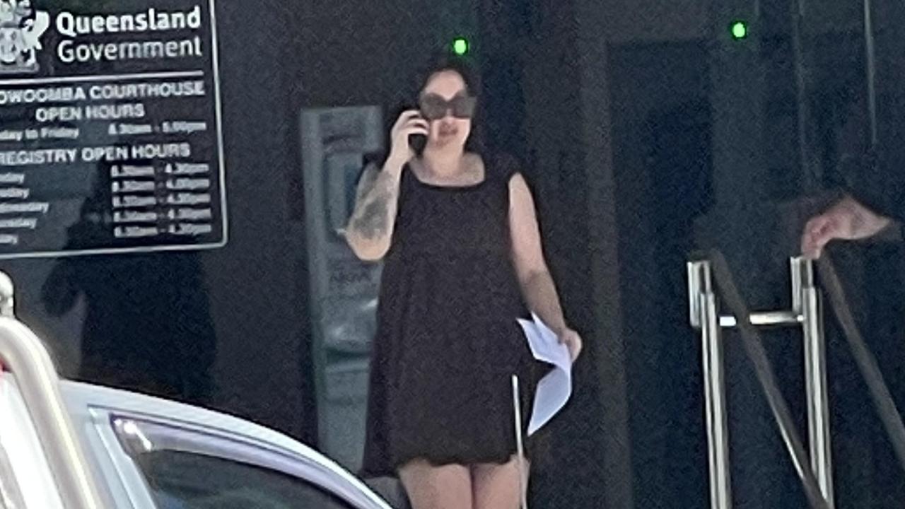 Anna-Leise Jane Giffin leaving Toowoomba Courthouse on September 27, 2023.