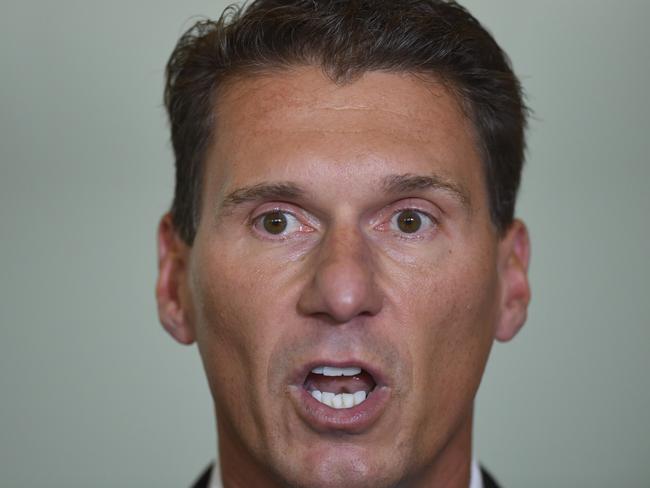 Cory Bernardi said his defection was not timed to caused maximum damage to the Liberal party. Picture: Lukas Coch/AAP