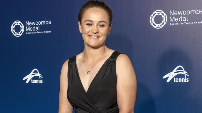 Ash Barty arrives at Australia’s biggest tennis awards at Crown Palladium. Picture: David Geraghty