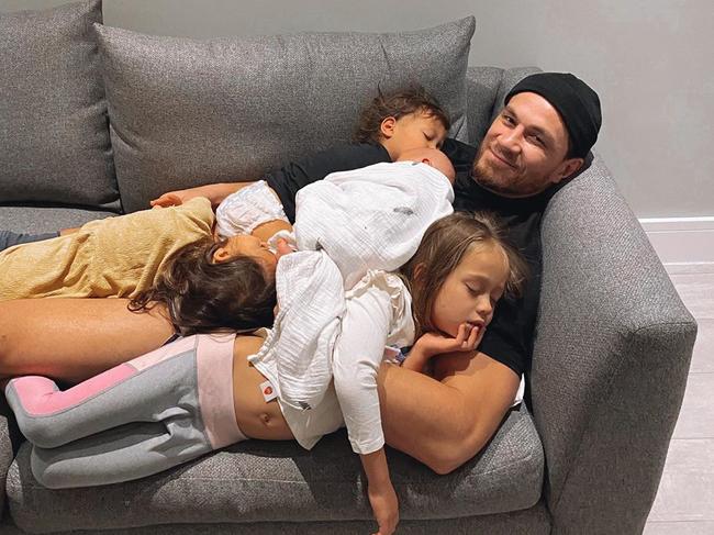 The rugby star has been living in Manchester with his wife and four kids.