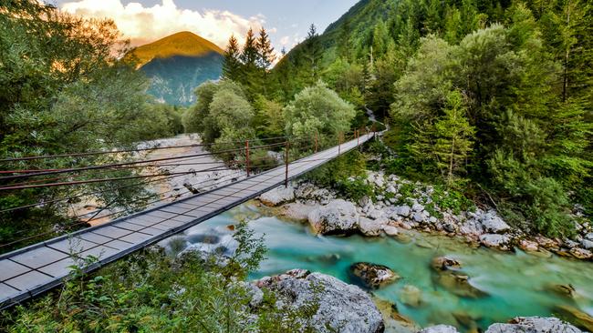 Bridge across the Soca River.