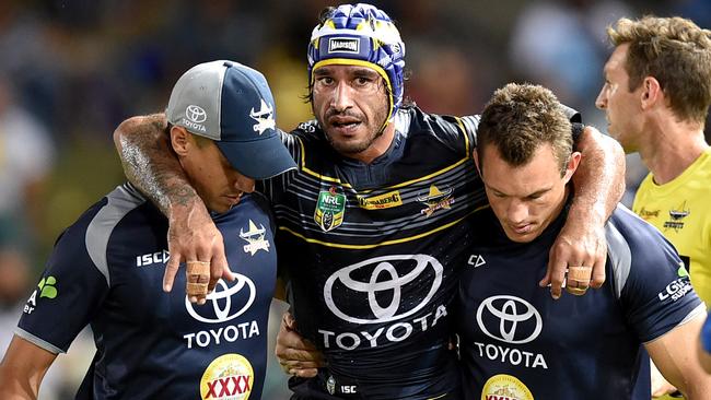 Johnathan Thurston is in doubt for round 9. Picture: ALIX SWEENEY