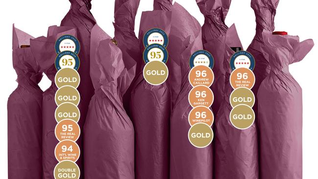 The four gold-medal winning wines normally sell for an average price of $56.25 a bottle.