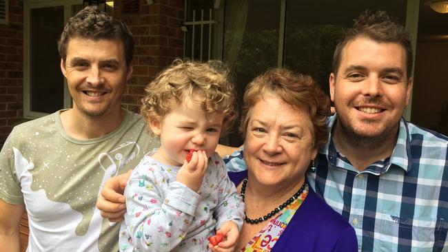 Johnathan, Cassie, Jo-Ann and Nicholas Thwaites on Mother’s Day.