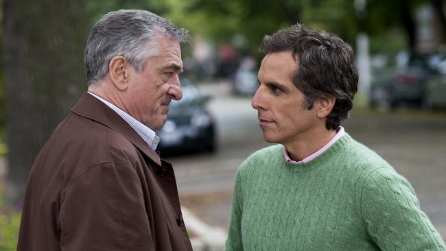 Jack Byrnes (Robert De Niro) and Greg Focker (Ben Stiller) had a, urgh, uneasy relationship. Picture: Universal