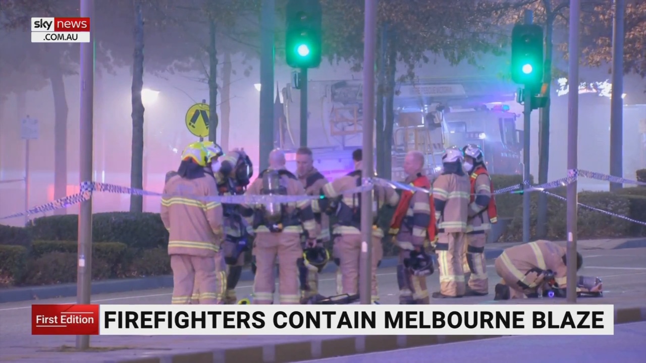 Melbourne firefighters tackle building fire through the night