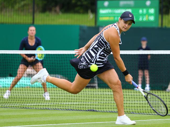 Ash Barty returned to competition after her French Open win.