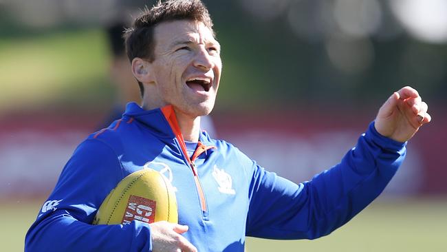 Brent Harvey at North Melbourne training. Picture: Michael Klein
