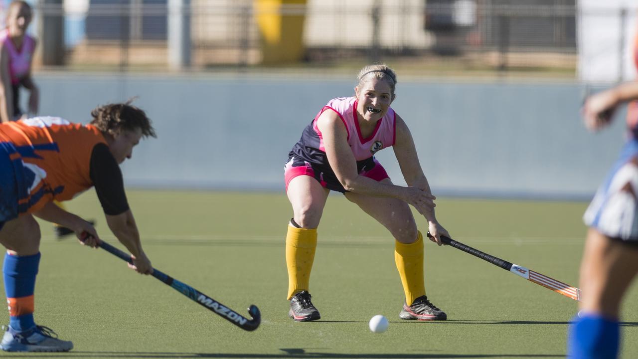 Sian Hewett of Toowoomba 2 against Maryborough 1.