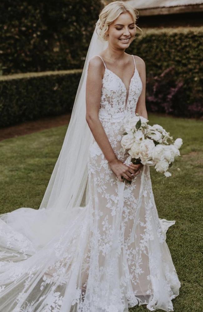 Chelsea Lategan on her wedding day. Picture – social media.