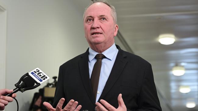 Barnaby Joyce says net zero is “disastrous”. Picture: NewsWire / Martin Ollman