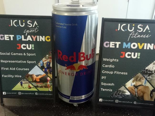 Free Red Bull promotion at James Cook University, Townsville in February 2024. Picture: Supplied