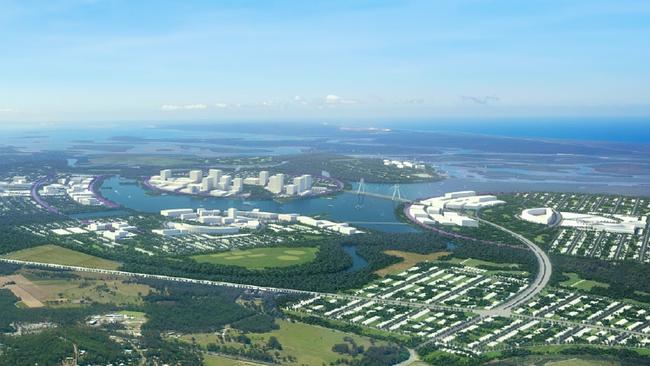 Artist impression of the proposed Pacific City development in the Norwell Valley. Picture: Supplied.