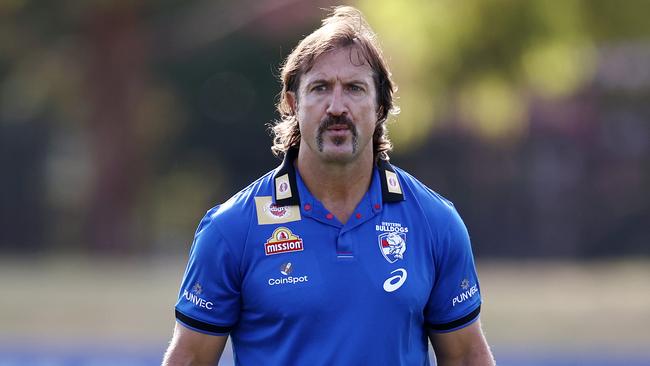 Luke Beveridge is hopeful his team will again contend for the premiership. Picture: Michael Klein