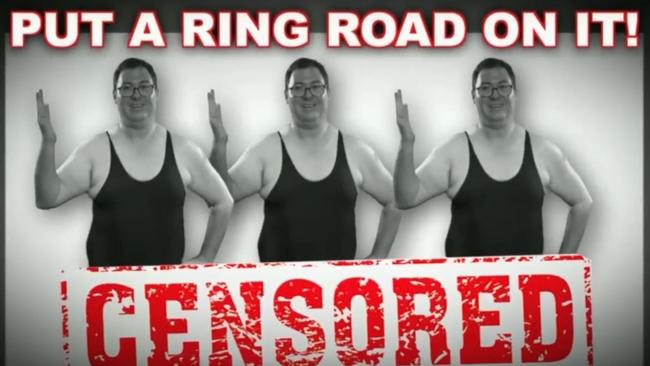 Then-MP for Dawson George Christensen put out a cheeky ad pushing for funding for the Mackay Ring Road project, playing off Beyonce’s ‘put a ring on it’.