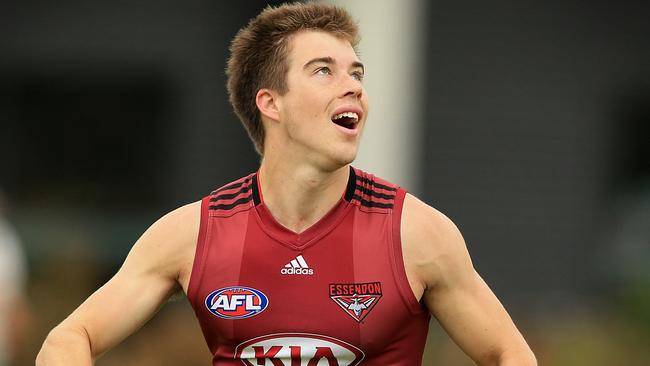 Will the return of Essendon’s banned players help or hinder Zach Merrett’s scoring? Picture: Wayne Ludbey