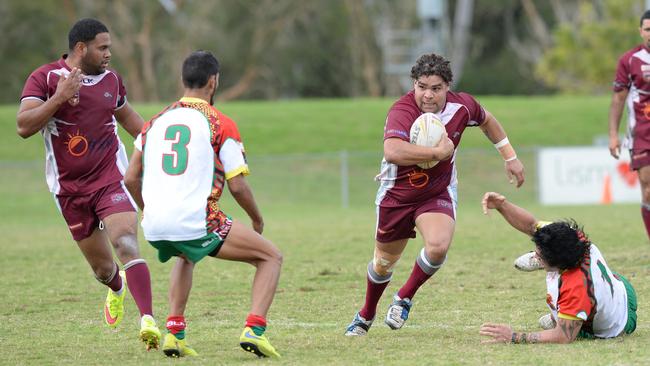 Corey Torrens on the run in NRRRL. Photo The Northern Star.