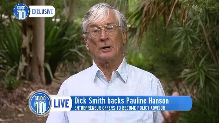 Dick Smith chats to Studio 10 about advisory role with Pauline Hanson                      