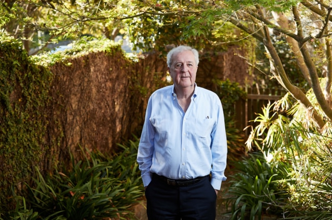 Former RBA governor Ian Macfarlane at his Sydney home. Picture: Milan Scepanovic.