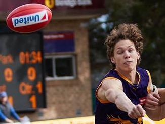 Charlie Young in action for Vermont in the Eastern Football League (EFL). Picture: Garry Sparke